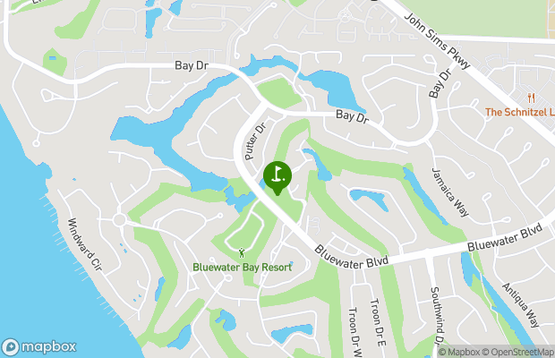 Golf Club at Bluewater Bay Resort map