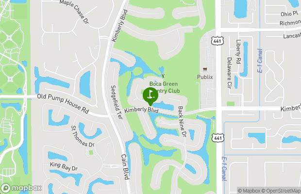 Boca Greens Country Club map