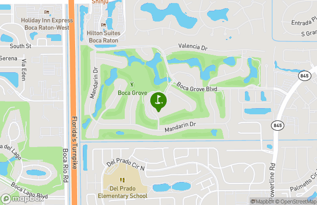 Boca Grove Golf and Tennis map
