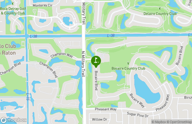 Bocaire Country Club map