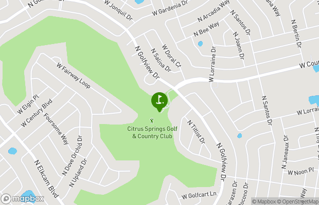 Citrus Springs Country Club map