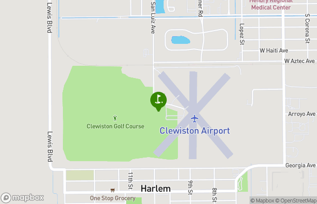Clewiston Golf Course map