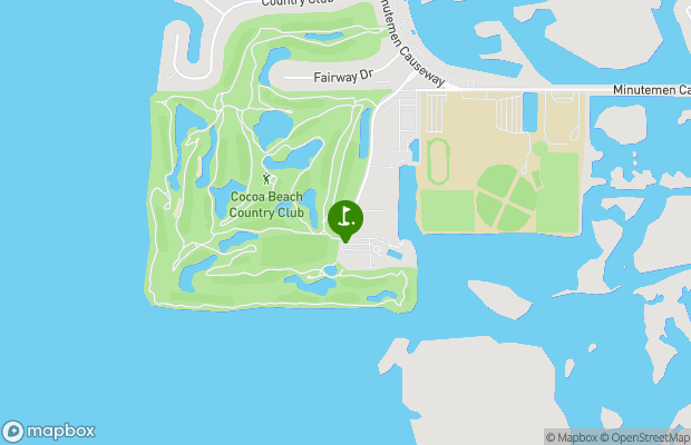 Cocoa Beach Country Club map