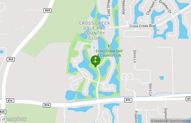 Cross Creek Country Club map