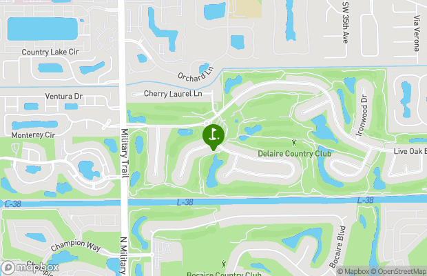 Delaire Golf and Country Club map