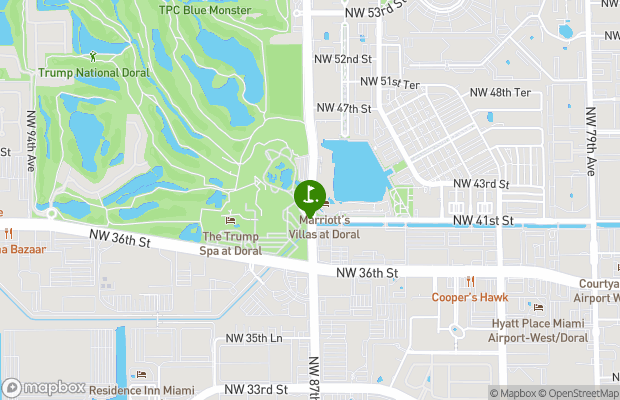 Doral Golf Resort map