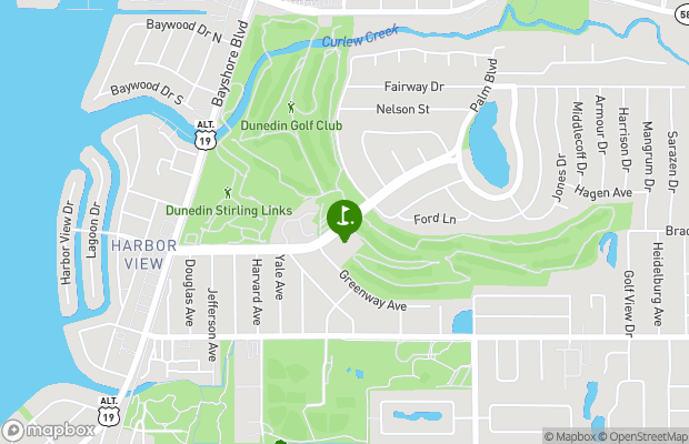 The Dunedin Country Club map