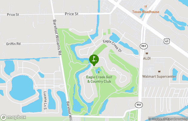 Eagle Creek Golf and Country Club map