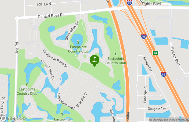 Eastpointe Country Club map