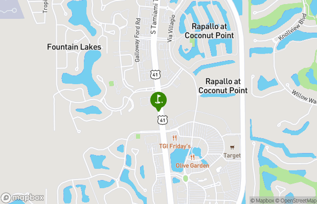 Fountain Lakes Community Golf Course map