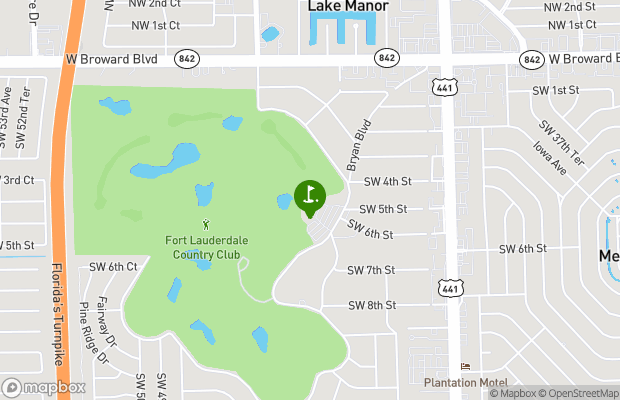 Fort Lauderdale Country Club map
