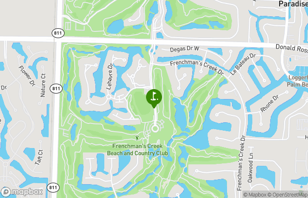 Frenchmans Creek Country Club map