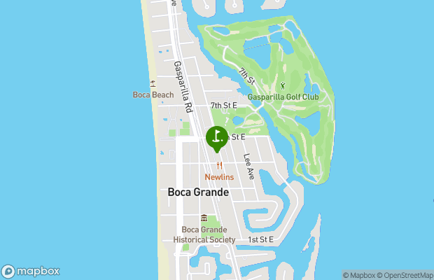 Gasparilla Inn Golf Course map