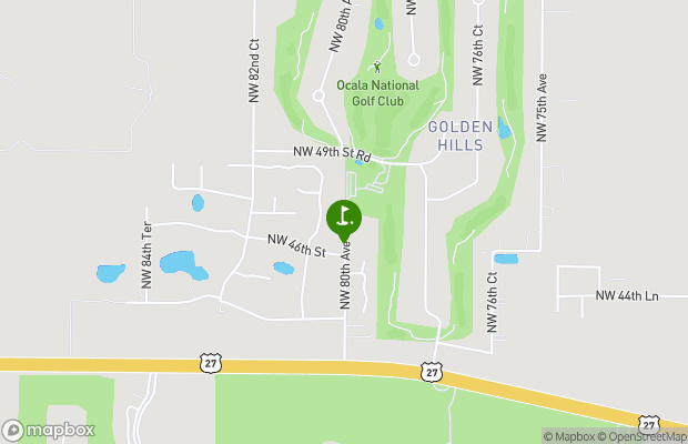 Golden Hills Golf and Turf Club map