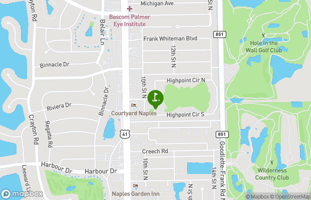 High Point Country Club map