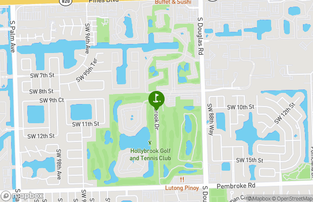 Hollybrook Golf and Tennis Club  map