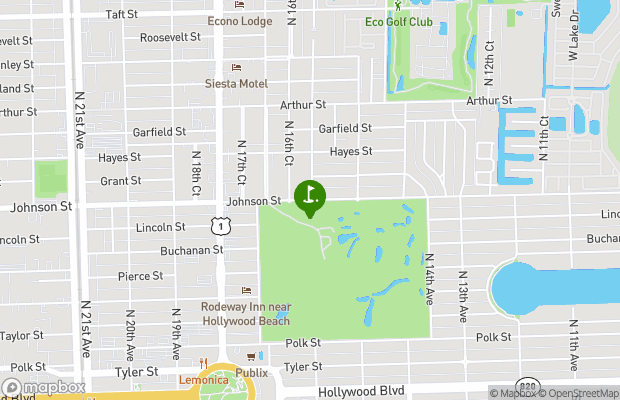 Hollywood Beach Golf and Country Club map