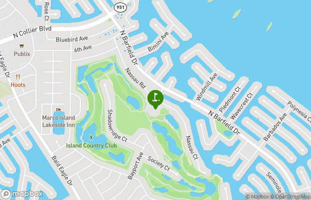 Island Country Club map