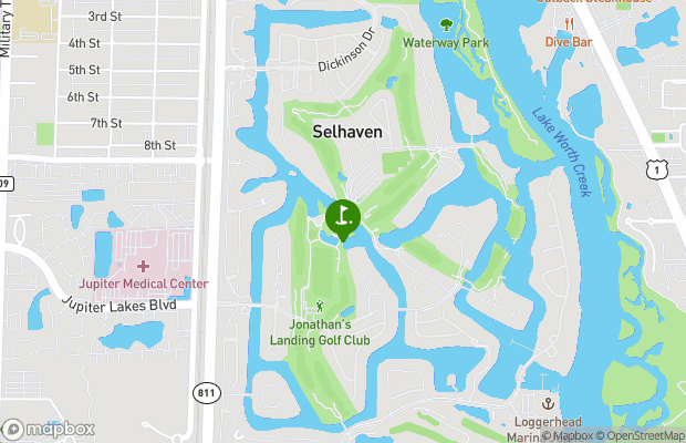 Jonathans Landing Golf Club map