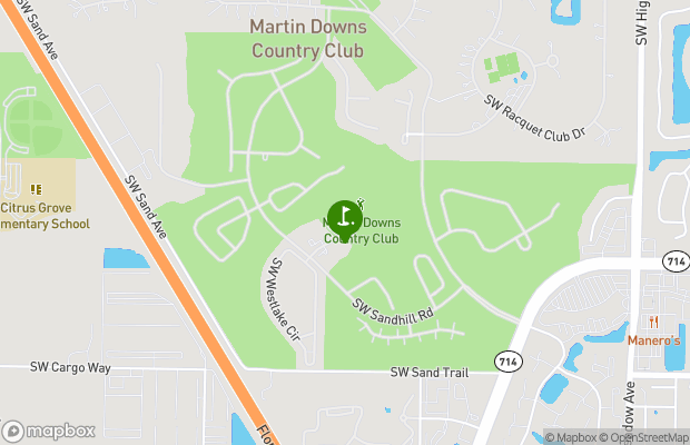 Martin Downs Country Club map