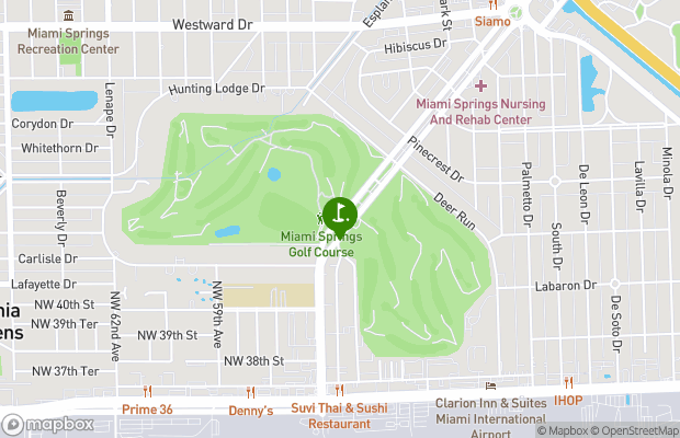 Miami Springs Golf and Country Club map