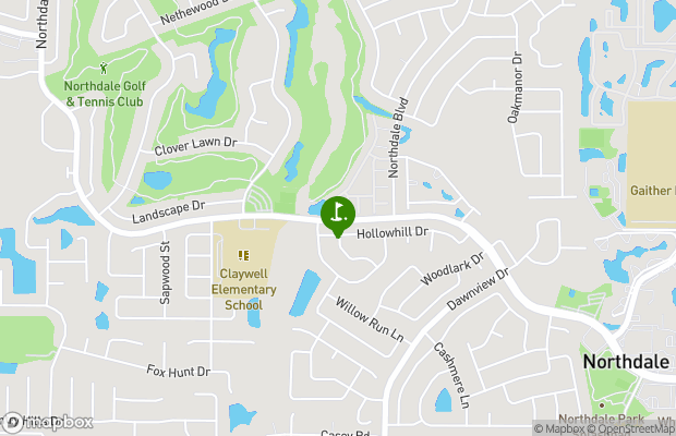 Northdale Golf and Tennis Club map