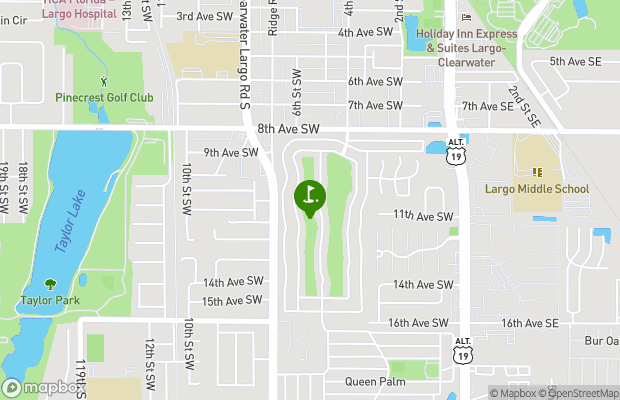 Palm Hill Golf Club map