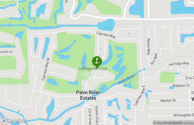 LaPlaya Golf Club map