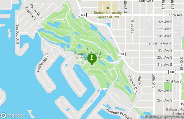 Pasadena Yacht and Country Club map
