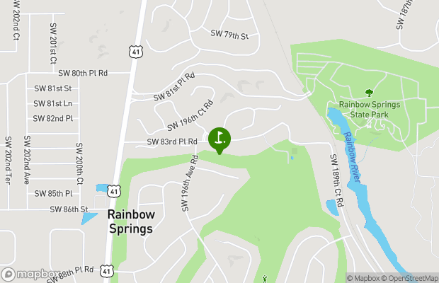 Rainbow Springs Golf and Country Club map