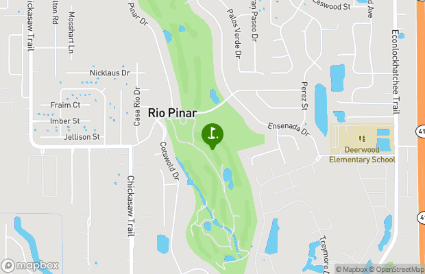 Rio Pinar Golf and Country Club map