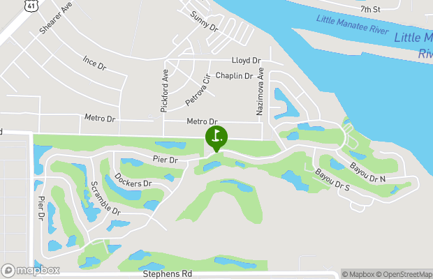 The Riverside Golf Club map