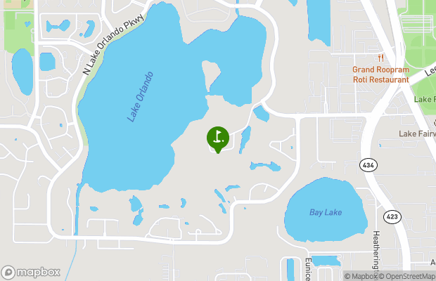 Lake Orlando Golf Club map