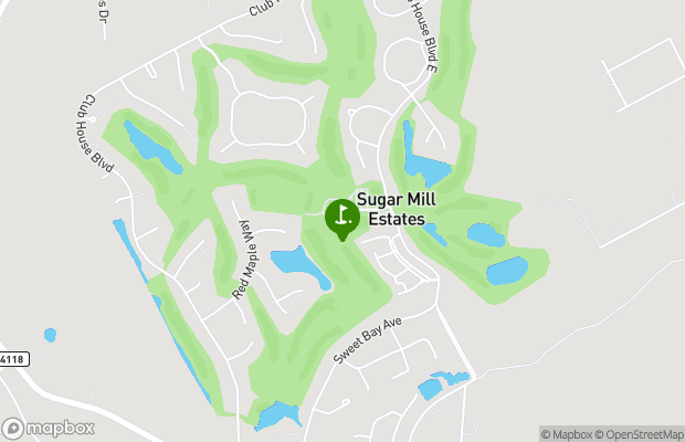 Sugar Mill Country Club map