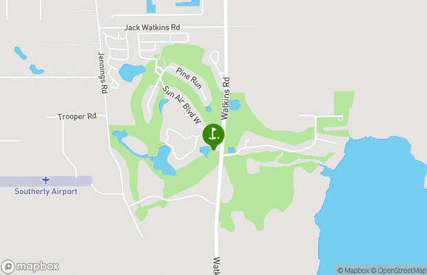 Sun Air Golf Course map