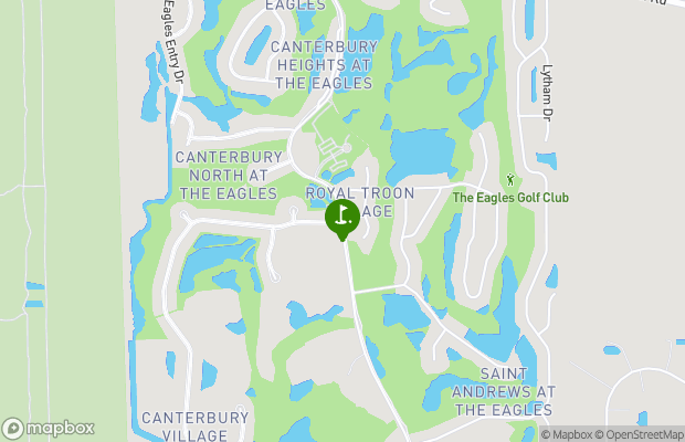 The Eagles Golf Course and Club map