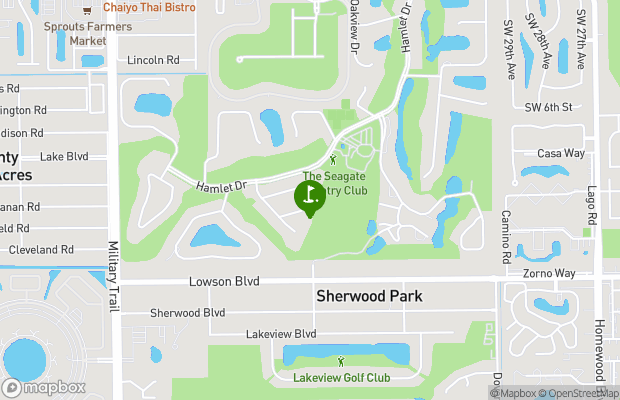 The Seagate Golf Club map