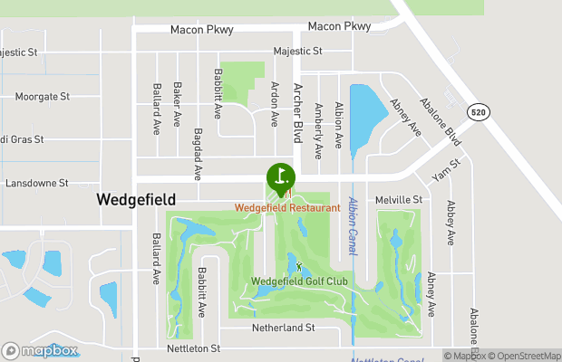 Wedgefield Golf Club map