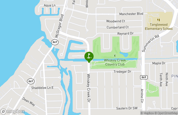 Whiskey Creek Country Club map