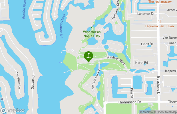 Windstar on Naples Bay map