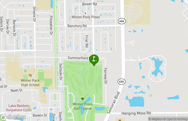 Winter Pines Golf Club map
