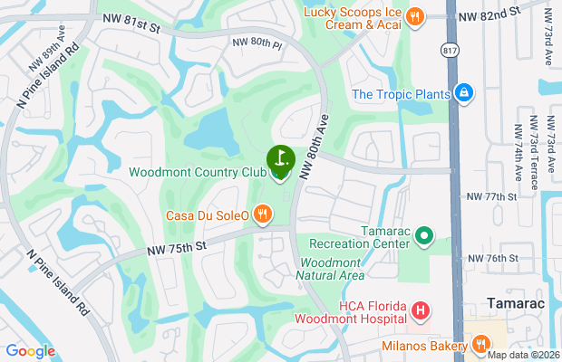 Woodmont Country Club map