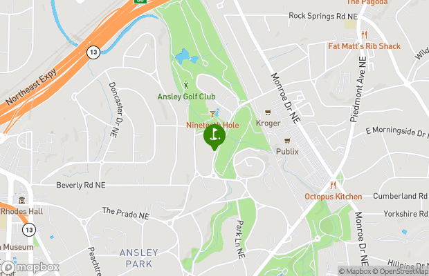 Ansley Golf Club At Mid-Town map