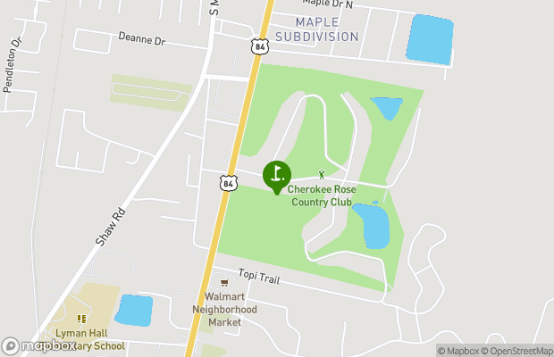 Cherokee Rose Country Club map