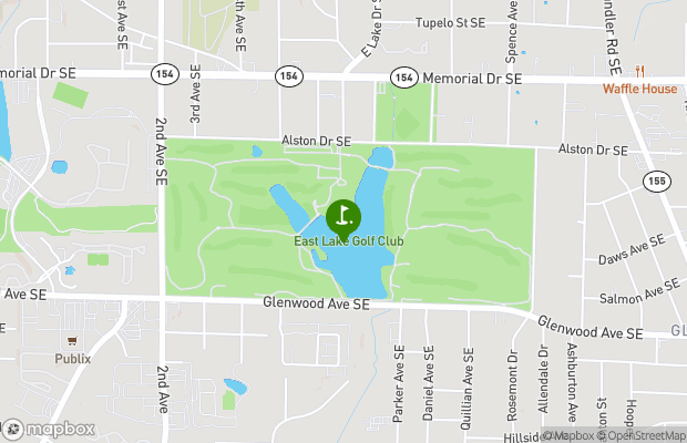 East Lake Golf Club map