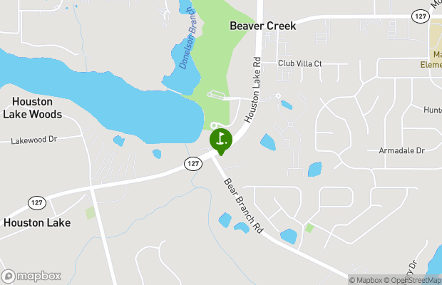 Houston Lake Country Club map