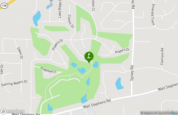 Lake Spivey Golf Club map