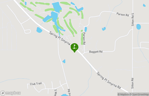 Spring Lakes Golf Club map