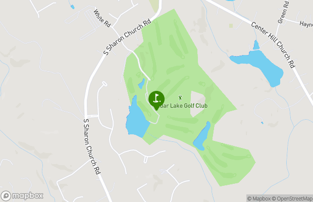 Cedar Lake Golf Club map
