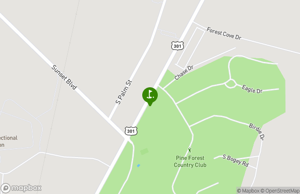 Pine Forest Country Club map